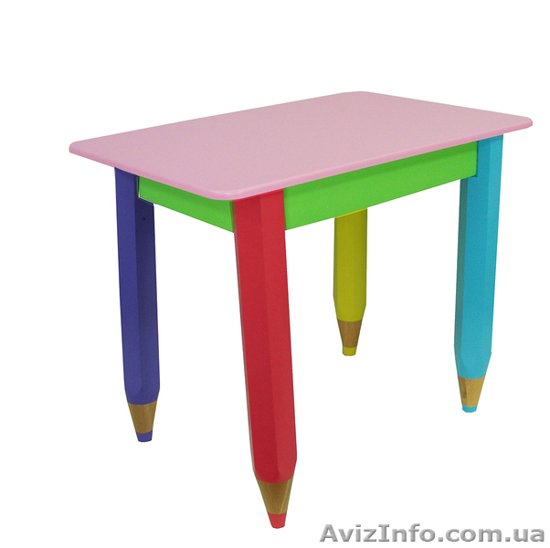 Детский столик без пенала 60см на 40см Карандаши - <ro>Изображение</ro><ru>Изображение</ru> #6, <ru>Объявление</ru> #1604346