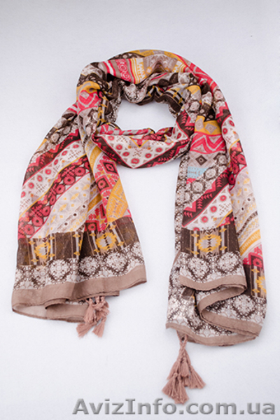 Шарф из вискозы с орнаментом - <ro>Изображение</ro><ru>Изображение</ru> #1, <ru>Объявление</ru> #1619496
