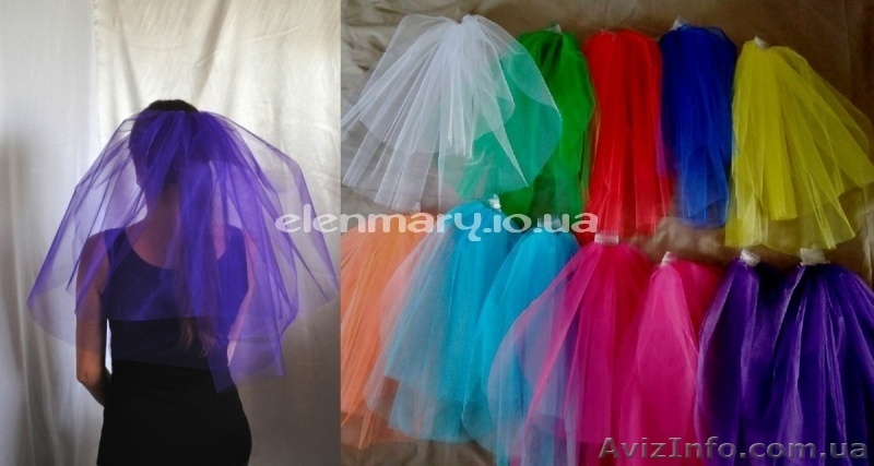 Фата цветная, для подружек невесты, для девичника - <ro>Изображение</ro><ru>Изображение</ru> #3, <ru>Объявление</ru> #1622294