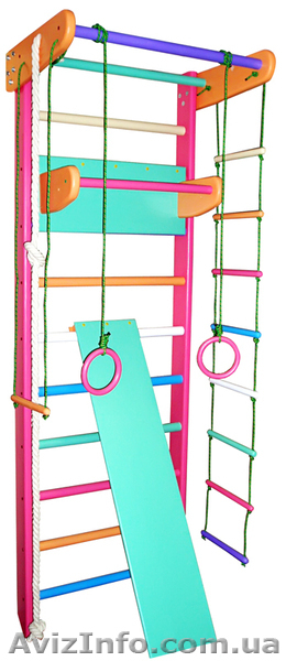 Спортивный уголок для ДЕВОЧЕК от 3 лет (полный комплект) - <ro>Изображение</ro><ru>Изображение</ru> #1, <ru>Объявление</ru> #1629659