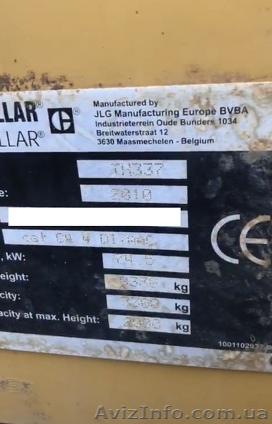 Продаем колесный телескопический погрузчик Caterpillar TH337, 7,3 м., 2010 г.в. - <ro>Изображение</ro><ru>Изображение</ru> #9, <ru>Объявление</ru> #1641000