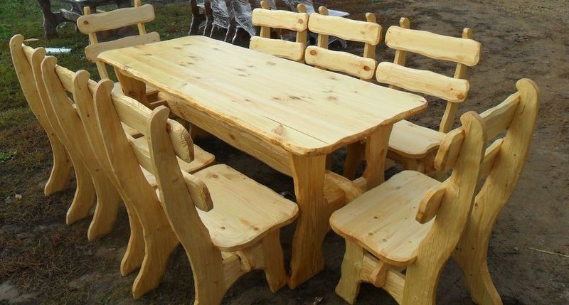 Стол з дерева. Дерев'яний стул. Комплект мебели для дачи.Садовый набор из дерева - <ro>Изображение</ro><ru>Изображение</ru> #2, <ru>Объявление</ru> #1469311