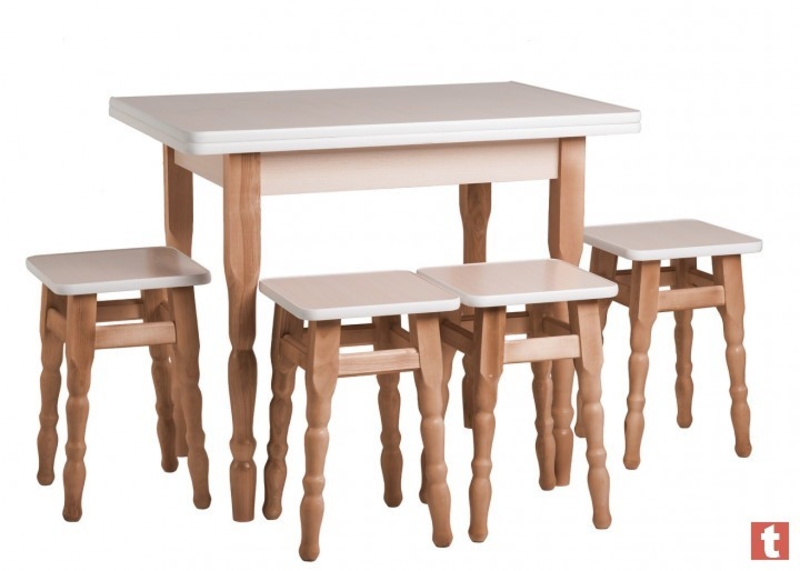 Стол Кухонный Раскладной + 4 Табурета Эко Акция - <ro>Изображение</ro><ru>Изображение</ru> #4, <ru>Объявление</ru> #1678882