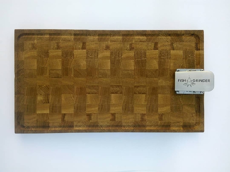 Торцевая дубовая доска с зажимом для чистки рыбы Fish Grinder - <ro>Изображение</ro><ru>Изображение</ru> #1, <ru>Объявление</ru> #1687226
