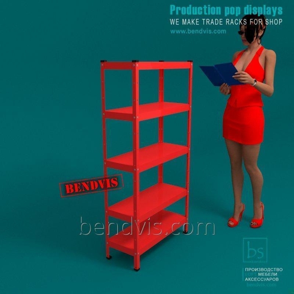 Стелажі торгово-складські з 5 переставними полками 1500*500*300мм - <ro>Изображение</ro><ru>Изображение</ru> #3, <ru>Объявление</ru> #1686597