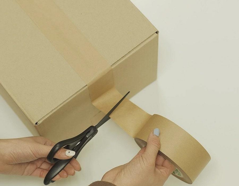 Екологически чистый бумажный скотч 48 мм х 50 м, Viskom - <ro>Изображение</ro><ru>Изображение</ru> #1, <ru>Объявление</ru> #1702988