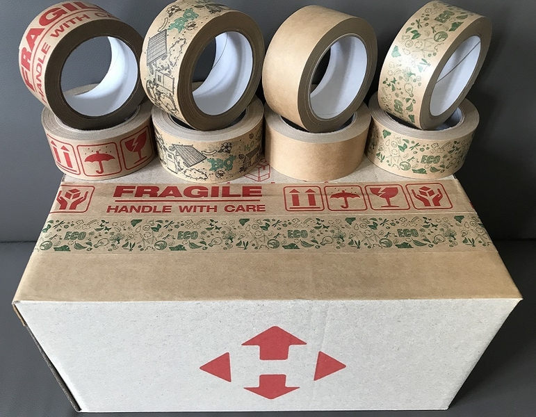 Екологически чистый бумажный скотч 48 мм х 50 м Fragile (осторожно хрупкое) - <ro>Изображение</ro><ru>Изображение</ru> #1, <ru>Объявление</ru> #1702991