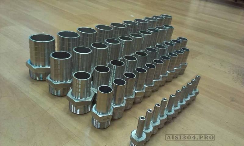 Штуцер шланговый нержавеющий Ду 15*13 мм (1/2) AISI 304 - <ro>Изображение</ro><ru>Изображение</ru> #4, <ru>Объявление</ru> #1712956