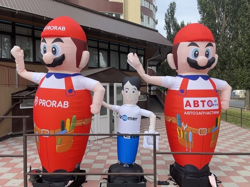 Зазывала надувной человечек реклама - <ro>Изображение</ro><ru>Изображение</ru> #6, <ru>Объявление</ru> #1712474