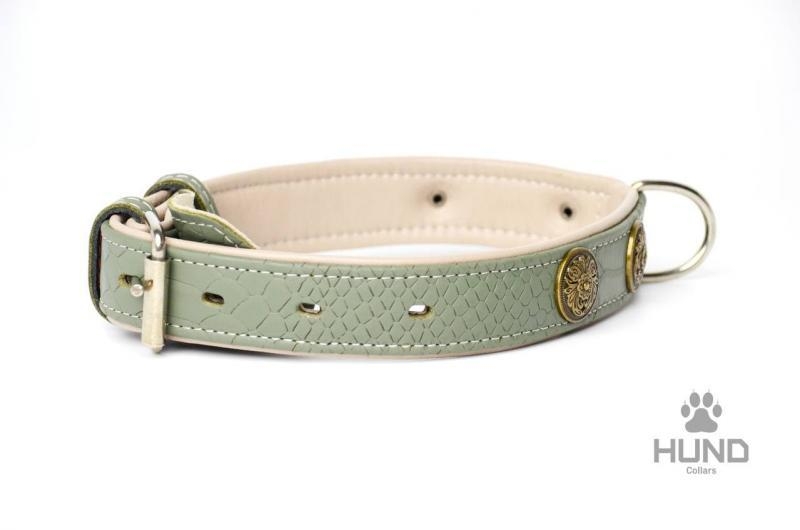 Продам ошейники 4-слойные кожаные 30 мм с украшением  - <ro>Изображение</ro><ru>Изображение</ru> #7, <ru>Объявление</ru> #1716414