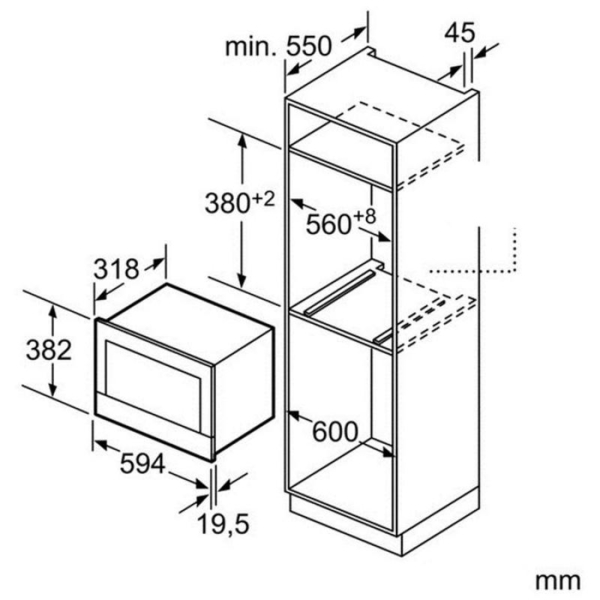 Мікрохвильова піч Bosch BFR 634 GS1 (BFR634GS1) - <ro>Изображение</ro><ru>Изображение</ru> #5, <ru>Объявление</ru> #1719392