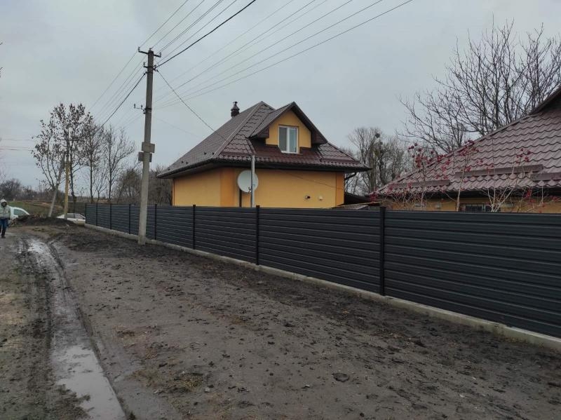 Забор из профнастила. Строительство заборов. Белая Церковь - <ro>Изображение</ro><ru>Изображение</ru> #5, <ru>Объявление</ru> #1720222