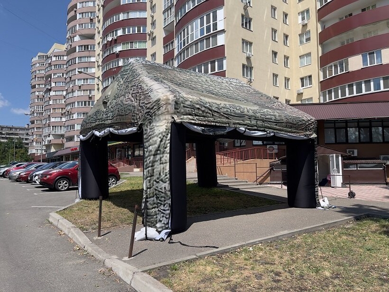 Військовий камуфляжний намет з вбудованою повітродувкою - <ro>Изображение</ro><ru>Изображение</ru> #5, <ru>Объявление</ru> #1726659