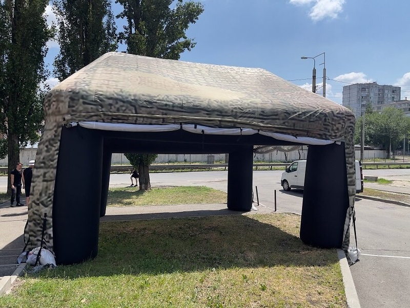 Військовий камуфляжний намет з вбудованою повітродувкою - <ro>Изображение</ro><ru>Изображение</ru> #6, <ru>Объявление</ru> #1726659