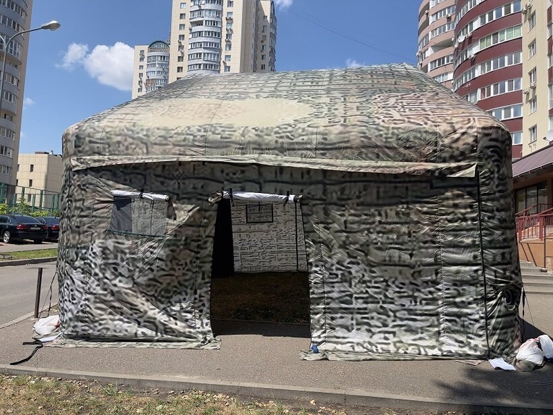 Військовий камуфляжний намет з вбудованою повітродувкою - <ro>Изображение</ro><ru>Изображение</ru> #8, <ru>Объявление</ru> #1726659