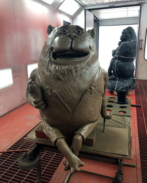 Бронзовая скульптура кот из мультфильма о попугае Кеше - <ro>Изображение</ro><ru>Изображение</ru> #3, <ru>Объявление</ru> #1729097