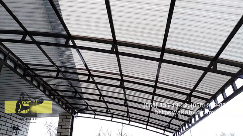 Навесы из профилированного поликарбоната. Ворота из профлиста - <ro>Изображение</ro><ru>Изображение</ru> #4, <ru>Объявление</ru> #1730633