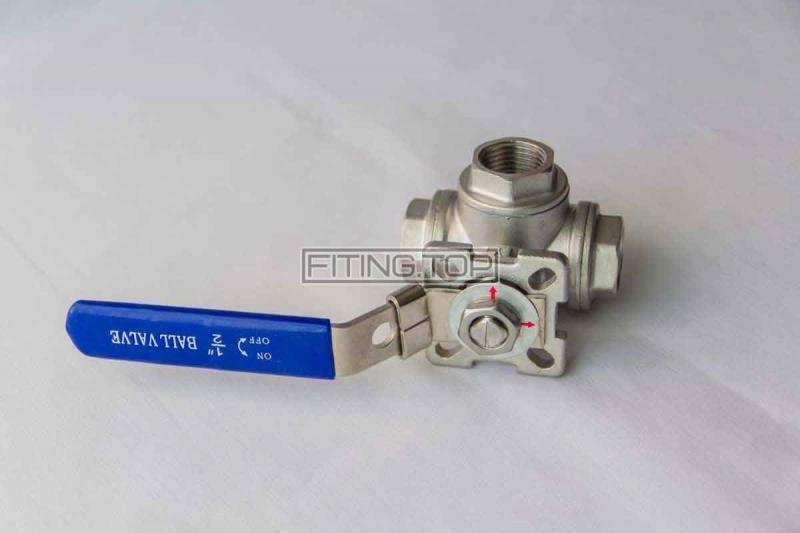 Кpaн нержавеющий трехходовой Ду 15 AISI 304 | TRiNOX - <ro>Изображение</ro><ru>Изображение</ru> #3, <ru>Объявление</ru> #1733050