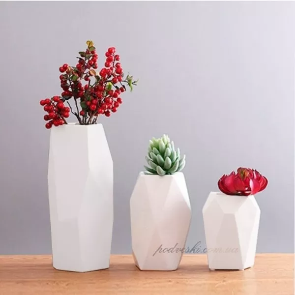 Хіт продаж! Вази для квітів набір Полігональний на подарунок - <ro>Изображение</ro><ru>Изображение</ru> #3, <ru>Объявление</ru> #1733684