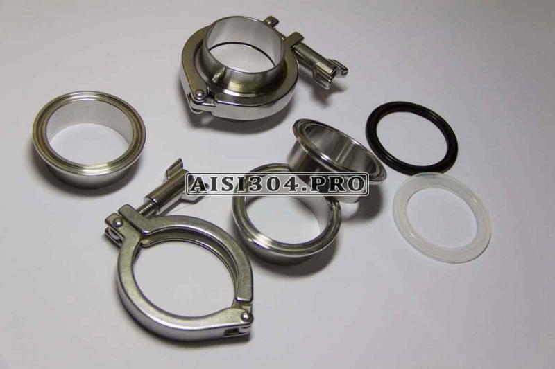 Кламп нержавеющий в сборе Dn 50 AISI 304 (Clamp) TRiNOX - <ro>Изображение</ro><ru>Изображение</ru> #2, <ru>Объявление</ru> #1735006