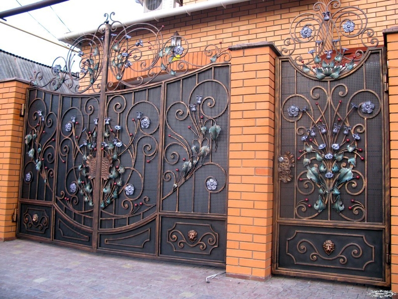 Продаж кованих розпашних воріт з профнастилу, навісів, парканів, альтанок і кози - <ro>Изображение</ro><ru>Изображение</ru> #3, <ru>Объявление</ru> #1735773