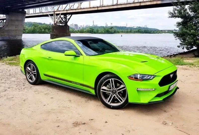 Ford Mustang GT салатовый 2018 аренда спортивных автомобилей  - <ro>Изображение</ro><ru>Изображение</ru> #4, <ru>Объявление</ru> #1735422