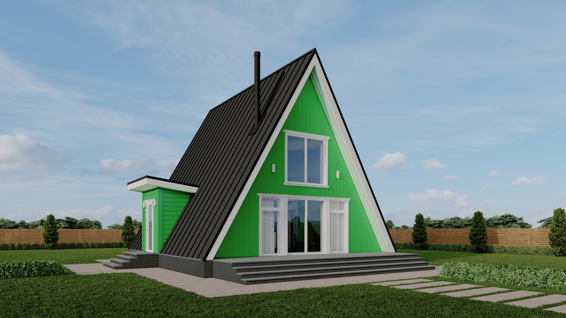 Модульний будинок під ключ A-Frame, Barn House, Fachwerk, Pagano - <ro>Изображение</ro><ru>Изображение</ru> #1, <ru>Объявление</ru> #1736076