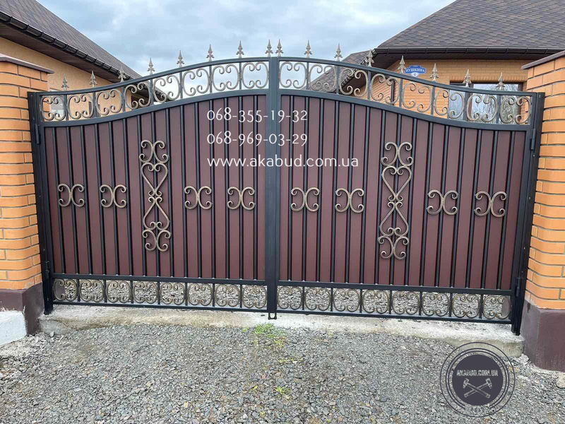 Продаж кованих розпашних воріт з профнастилу, навісів, парканів, альтанок і кози - <ro>Изображение</ro><ru>Изображение</ru> #7, <ru>Объявление</ru> #1735773