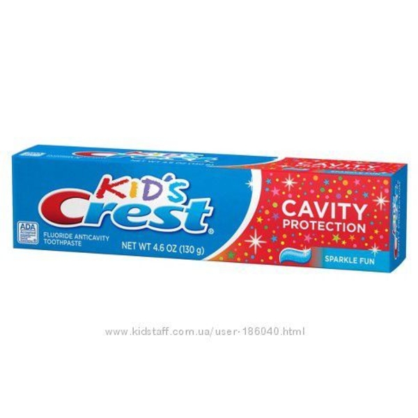 Детская зубная паста Crest Kid’s Cavity Sparkle Fun -130грамм-USA - <ro>Изображение</ro><ru>Изображение</ru> #5, <ru>Объявление</ru> #738220