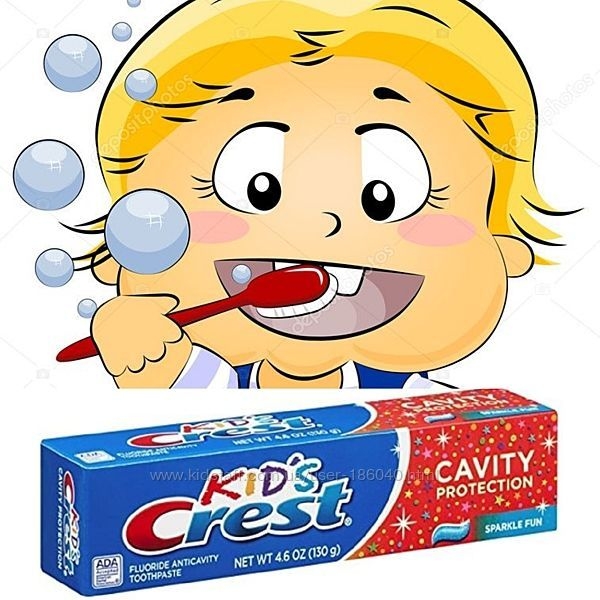 Детская зубная паста Crest Kid’s Cavity Sparkle Fun -130грамм-USA - <ro>Изображение</ro><ru>Изображение</ru> #6, <ru>Объявление</ru> #738220