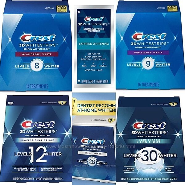 Crest Bright 3D Whitestrips 28 тон Самый высокий уровень отбеливания зубов USA - <ro>Изображение</ro><ru>Изображение</ru> #4, <ru>Объявление</ru> #1133777