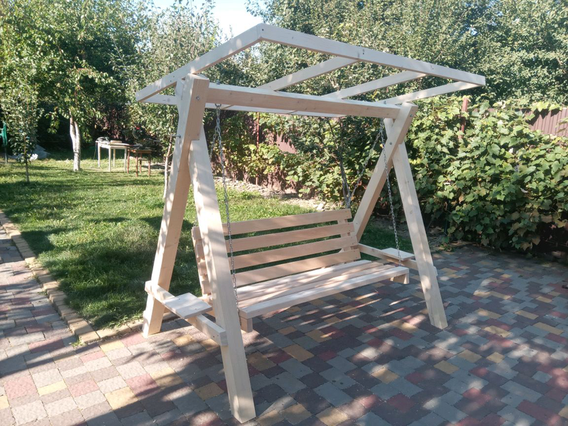 Качель садовая. Дачная качель из дерева. Гойдалка. Гойдалка садова. - <ro>Изображение</ro><ru>Изображение</ru> #4, <ru>Объявление</ru> #1674323