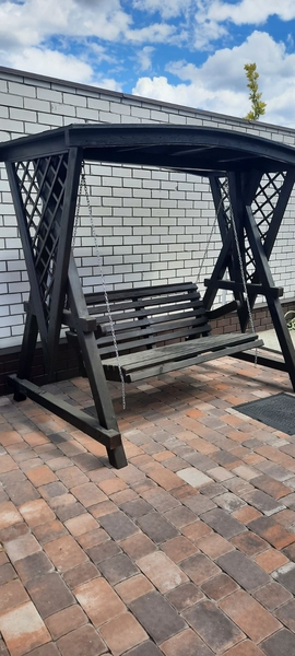 Деревянная садовая качель. Гойдалка из дерева. Качель деревянная - <ro>Изображение</ro><ru>Изображение</ru> #6, <ru>Объявление</ru> #1592122