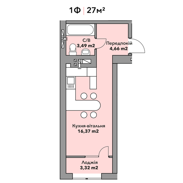 Ірпінь, продам 1-о кімнатну квартиру в ЖК GL Club - <ro>Изображение</ro><ru>Изображение</ru> #5, <ru>Объявление</ru> #1742924
