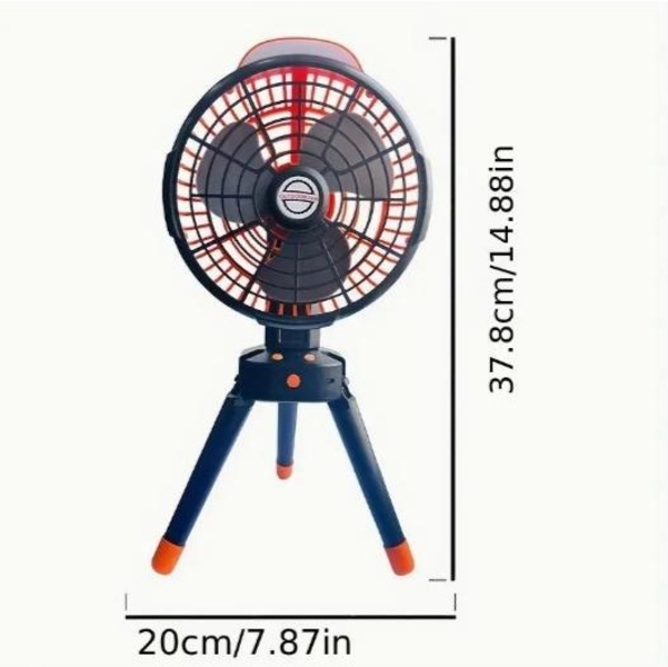 Портативний світлодіодний вентилятор з USB-зарядкою, літієва батарея 7800 мАг - <ro>Изображение</ro><ru>Изображение</ru> #2, <ru>Объявление</ru> #1747501