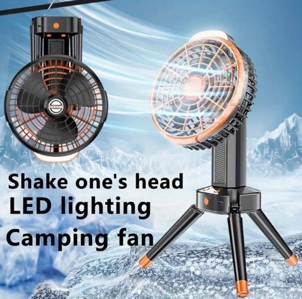 Портативний світлодіодний вентилятор з USB-зарядкою, літієва батарея 7800 мАг - <ro>Изображение</ro><ru>Изображение</ru> #8, <ru>Объявление</ru> #1747501