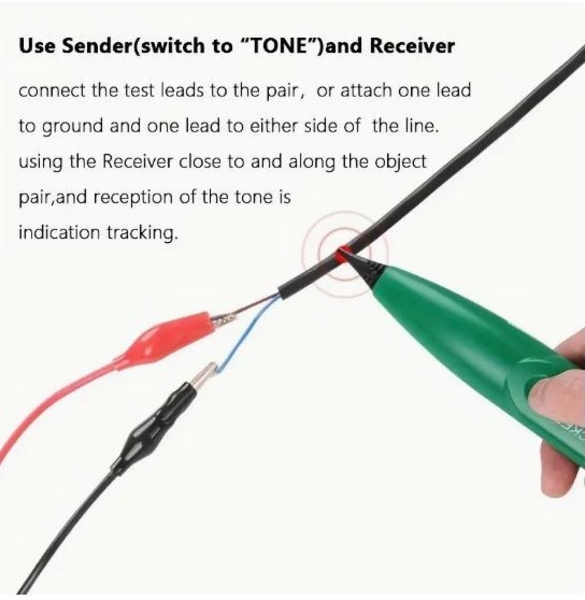 Кабельний трекер MS6812-T - тестовий набір (тональний генератор та щуп) - <ro>Изображение</ro><ru>Изображение</ru> #4, <ru>Объявление</ru> #1747692