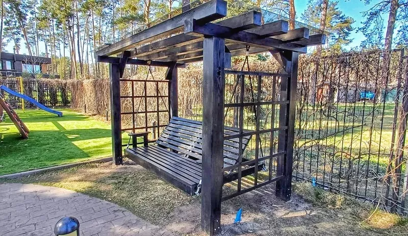 Деревянная садовая качель. Гойдалка из дерева. Качель деревянная - <ro>Изображение</ro><ru>Изображение</ru> #8, <ru>Объявление</ru> #1592122