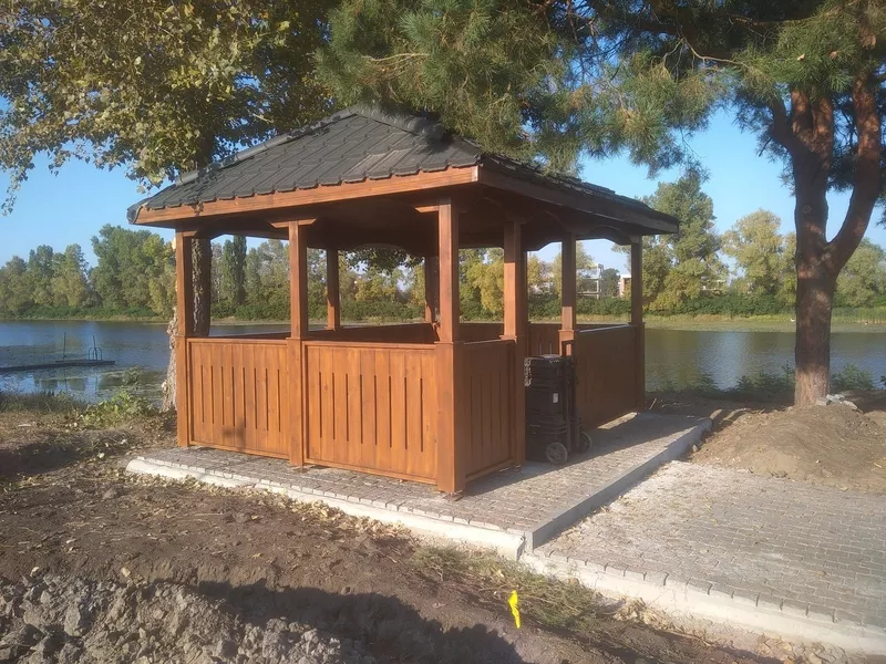 Беседка из дерева. Альтанка. Пристройка. Веранда. Прибудова. Альтанка дерев'яна - <ro>Изображение</ro><ru>Изображение</ru> #10, <ru>Объявление</ru> #1469316