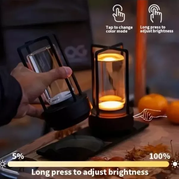 Акумуляторна настільна LED лампа – сенсорне управління, триколірне освітлення - <ro>Изображение</ro><ru>Изображение</ru> #9, <ru>Объявление</ru> #1747960