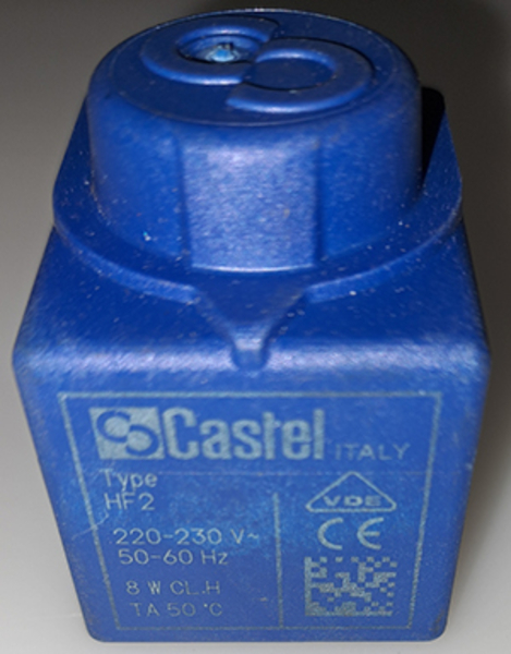 Котушка соленоїдного клапана (вентиля) Castel 220 В - <ro>Изображение</ro><ru>Изображение</ru> #1, <ru>Объявление</ru> #1749627