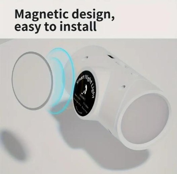 Два акумуляторних LED-нічникі з датчиком руху, магнітним кріпленням  - <ro>Изображение</ro><ru>Изображение</ru> #6, <ru>Объявление</ru> #1745448