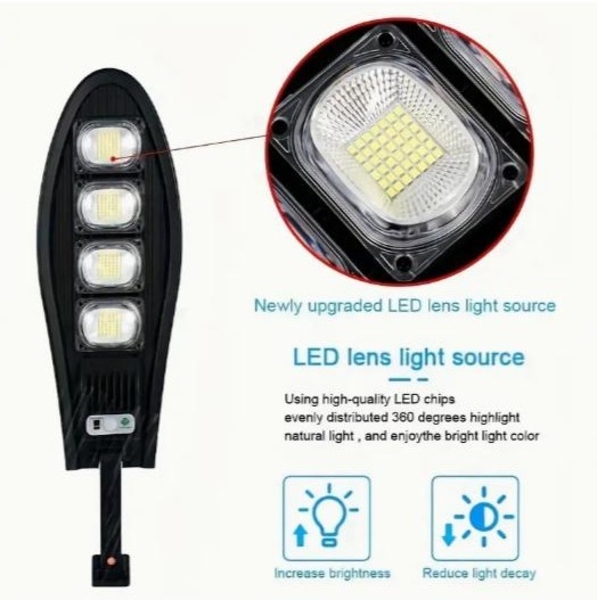 Сонячний вуличний ліхтар 168 LED із пультом, датчиком руху та сонячною панеллю - <ro>Изображение</ro><ru>Изображение</ru> #5, <ru>Объявление</ru> #1751564