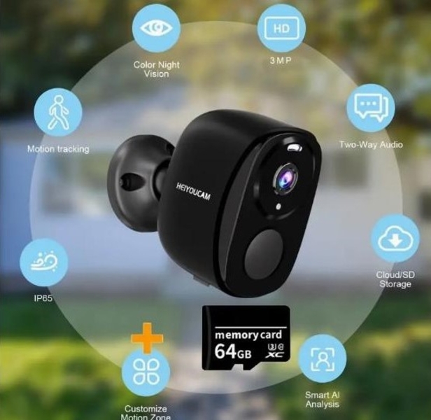 Сонячна Wi-Fi камера безпеки з прожектором, сиреною та акумулятором 5000 мАг - <ro>Изображение</ro><ru>Изображение</ru> #5, <ru>Объявление</ru> #1751561