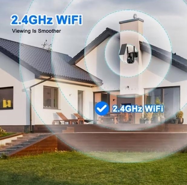 Сонячна Wi-Fi камера безпеки 1080p з кольоровим нічним баченням, прожектором - <ro>Изображение</ro><ru>Изображение</ru> #7, <ru>Объявление</ru> #1751562