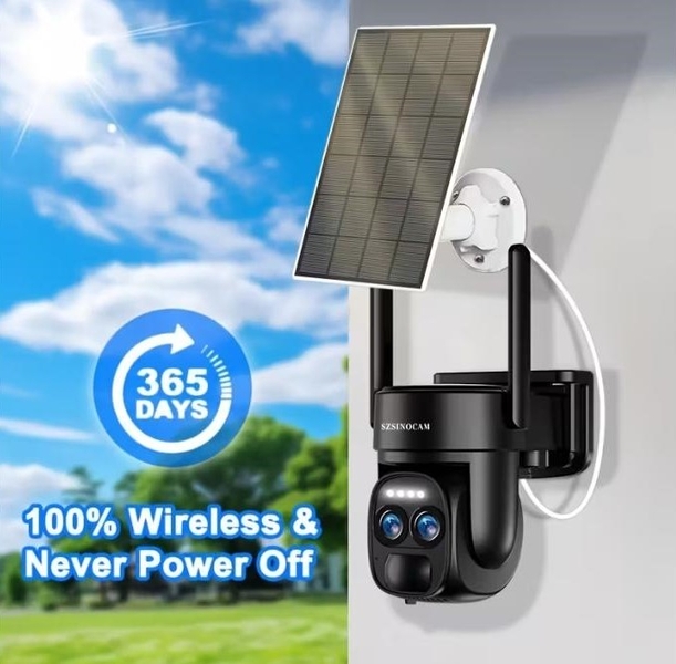 Сонячна Wi-Fi камера безпеки 1080p з кольоровим нічним баченням, прожектором - <ro>Изображение</ro><ru>Изображение</ru> #1, <ru>Объявление</ru> #1751562