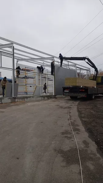 Монтаж сендвіч-панелей, металоконструкцій, профлист - <ro>Изображение</ro><ru>Изображение</ru> #1, <ru>Объявление</ru> #1752419