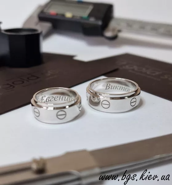 Парні обручки з білого золота під замовлення - <ro>Изображение</ro><ru>Изображение</ru> #2, <ru>Объявление</ru> #1732645