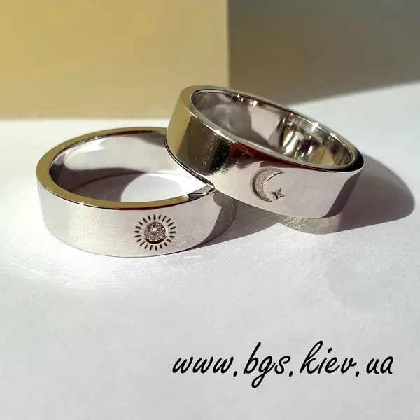 Парні обручки з білого золота під замовлення - <ro>Изображение</ro><ru>Изображение</ru> #1, <ru>Объявление</ru> #1732645