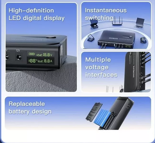 DC-UPS 36Вт DC1036L Джерело безперебійного живлення 5В 9В 12В 24В для роутера - <ro>Изображение</ro><ru>Изображение</ru> #7, <ru>Объявление</ru> #1747960